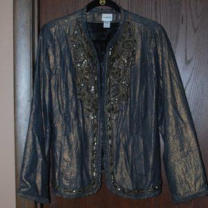 Gorgeous Chico's Embellished Jacket - 2 (Large)